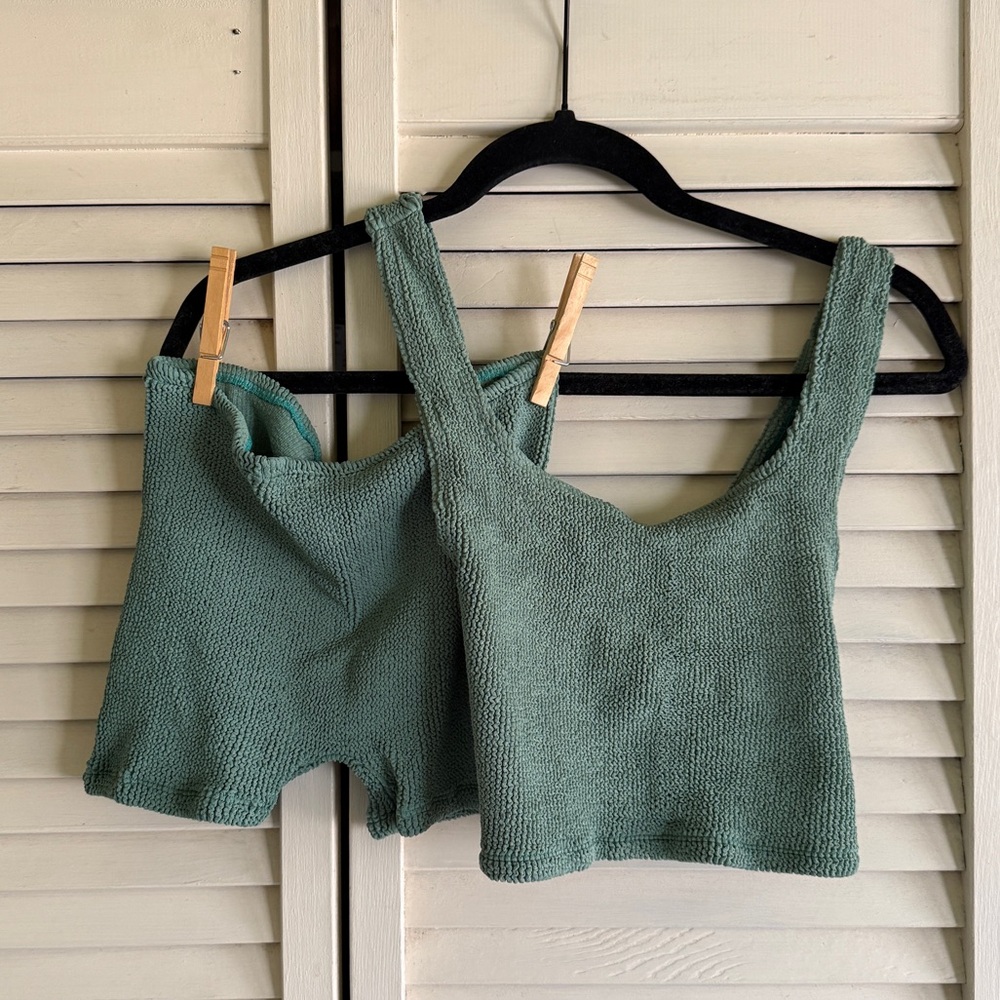 YouSwim Verve Shorts two-piece, sage green